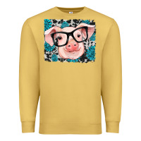 Antique Gold gemstone and cowhide pig Premium Sweatshirt - RanaPortraitStore