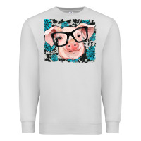 Dove Grey gemstone and cowhide pig Premium Sweatshirt - RanaPortraitStore