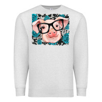 Oatmeal Heather gemstone and cowhide pig Premium Sweatshirt - RanaPortraitStore