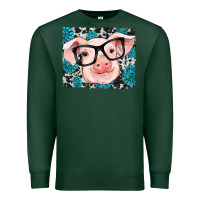 Sports Green gemstone and cowhide pig Premium Sweatshirt - RanaPortraitStore