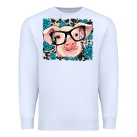 White gemstone and cowhide pig Premium Sweatshirt - RanaPortraitStore