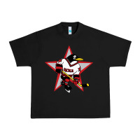 Black red penguin 1990's russian Urban Heavy Tee - linhVisuals