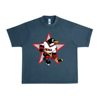Midnight Navy red penguin 1990's russian Urban Heavy Tee - linhVisuals