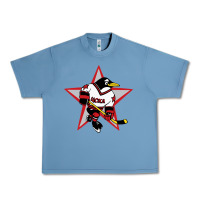 Pebble Blue red penguin 1990's russian Urban Heavy Tee - linhVisuals