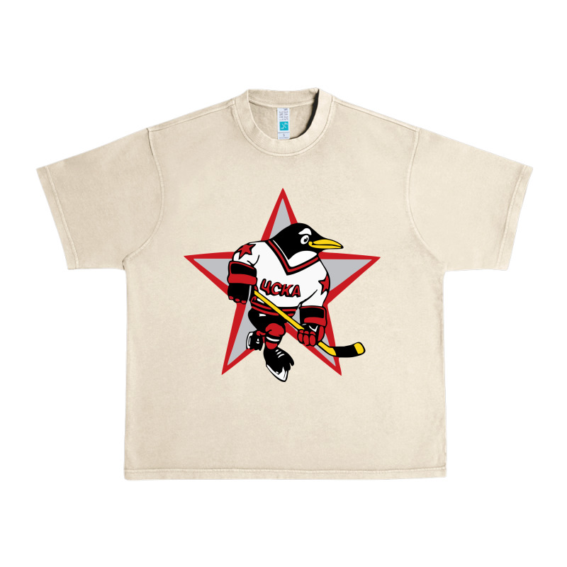 Red Penguin 1990's Russian Urban Heavy Tee by linhVisuals | Teevron
