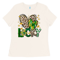 Bone Lucky Saint Patricks Day Ladies Tee - CowhideDigitalArt