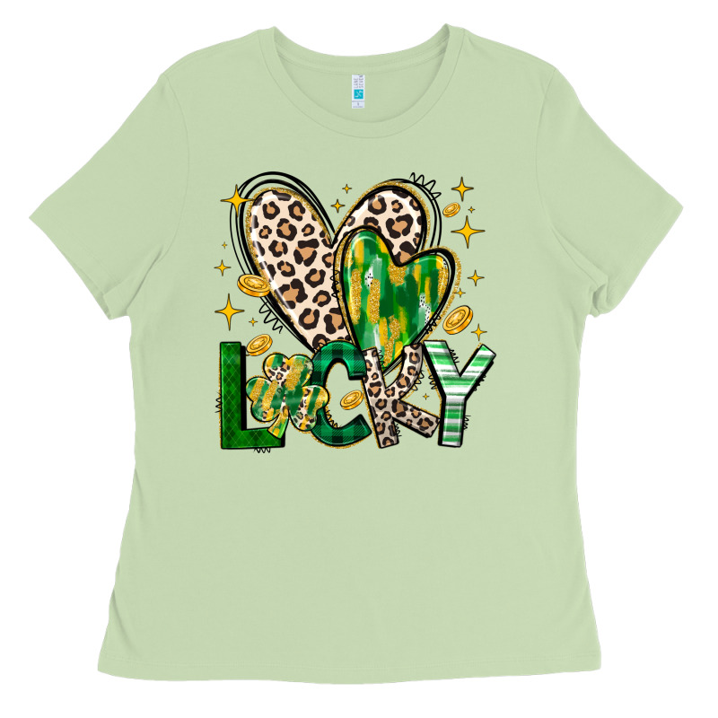 Lucky Saint Patricks Day Ladies Tee by CowhideDigitalArt | Teevron