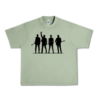 Oil Green u2 silhouette the joshua tree tour poster Urban Heavy Tee - linhVisuals