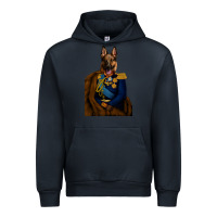 Navy Pet Portraits, Custom Pet Portraits, Renaissance Pet Portraits, Custom Urban Hoodie - RanaPortraitStore