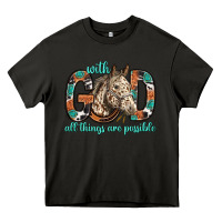 Asphalt with god all things are possible with horse bbs Heavy Core Tee - BundleAndBundleShop