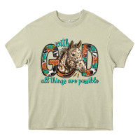 Mossy with god all things are possible with horse bbs Heavy Core Tee - BundleAndBundleShop