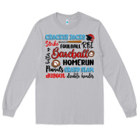 Moon Dust baseball typography words Long Sleeve Tee - Artiststas