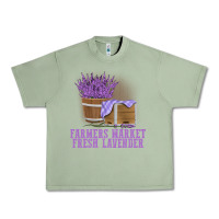 Oil Green Farmers Market Fresh Lavender Urban Heavy Tee - linhVisuals