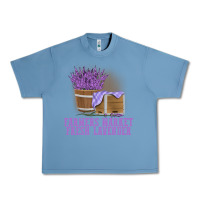 Pebble Blue Farmers Market Fresh Lavender Urban Heavy Tee - linhVisuals