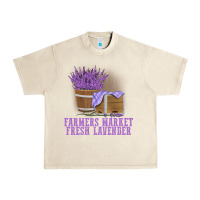 Sandshell Farmers Market Fresh Lavender Urban Heavy Tee - linhVisuals