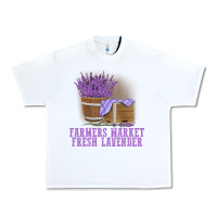 White Farmers Market Fresh Lavender Urban Heavy Tee - linhVisuals
