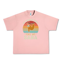 Salmon mens my favorite people call me saba cute sloth lover grandpa premium Urban Heavy Tee - linhVisuals