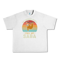 Lunar Rock mens my favorite people call me saba cute sloth lover grandpa premium Urban Heavy Tee - linhVisuals