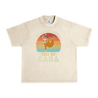 Sandshell mens my favorite people call me saba cute sloth lover grandpa premium Urban Heavy Tee - linhVisuals