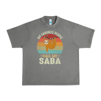 Tornado mens my favorite people call me saba cute sloth lover grandpa premium Urban Heavy Tee - linhVisuals