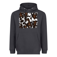 Smoke cowhide Heavyweight Hoodie - RanaPortraitStore