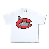 White carolina mudcats Urban Heavy Tee - linhVisuals