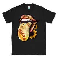 Black Softball Tongue Classic Tee - Jasminsmagicworld