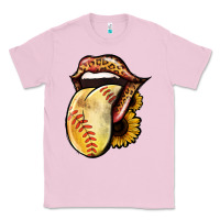 Bubblegum Pink Softball Tongue Classic Tee - Jasminsmagicworld