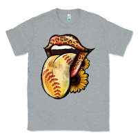 Heather Grey Softball Tongue Classic Tee - Jasminsmagicworld