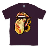 Plum Softball Tongue Classic Tee - Jasminsmagicworld