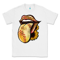 White Softball Tongue Classic Tee - Jasminsmagicworld
