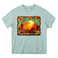 Arona western desert sunset background Heavy Core Tee - RanaPortraitStore