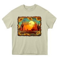 Mossy western desert sunset background Heavy Core Tee - RanaPortraitStore