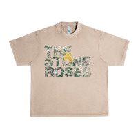 French Oak THE STONE ROSES GREEN Urban Heavy Tee - linhVisuals