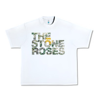 White THE STONE ROSES GREEN Urban Heavy Tee - linhVisuals