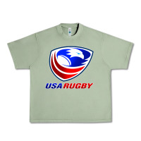 Oil Green usa rugby Urban Heavy Tee - linhVisuals