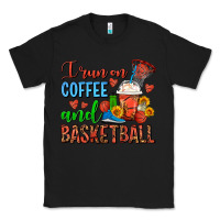 Black I Run On Coffee And Basketball Frappe Classic Tee - FaDigitalArtStudio
