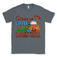 Charcoal Heather I Run On Coffee And Basketball Frappe Classic Tee - FaDigitalArtStudio
