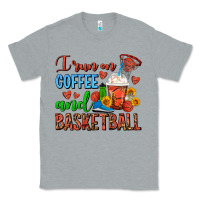 Heather Grey I Run On Coffee And Basketball Frappe Classic Tee - FaDigitalArtStudio