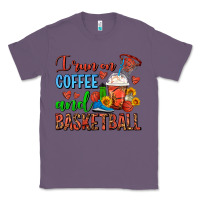 Lavender I Run On Coffee And Basketball Frappe Classic Tee - FaDigitalArtStudio