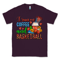 Plum I Run On Coffee And Basketball Frappe Classic Tee - FaDigitalArtStudio