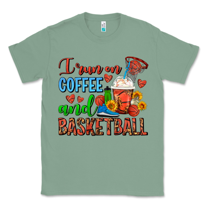 I Run On Coffee And Basketball Frappe Classic Tee by FaDigitalArtStudio | Teevron