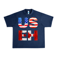 Navy america canada Urban Heavy Tee - linhVisuals