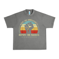 Tornado keep the immigrants deport the racists Urban Heavy Tee - linhVisuals