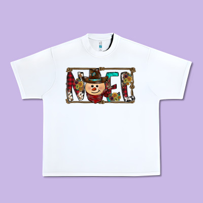 Noel Snowman Christmas Urban Heavy Tee Designed By Cowhidedigitalart