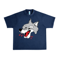 Navy sudbury wolves Urban Heavy Tee - linhVisuals