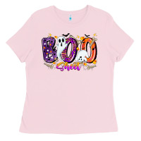 Bubblegum Pink boo sheet Ladies Tee - CowhideDigitalArt