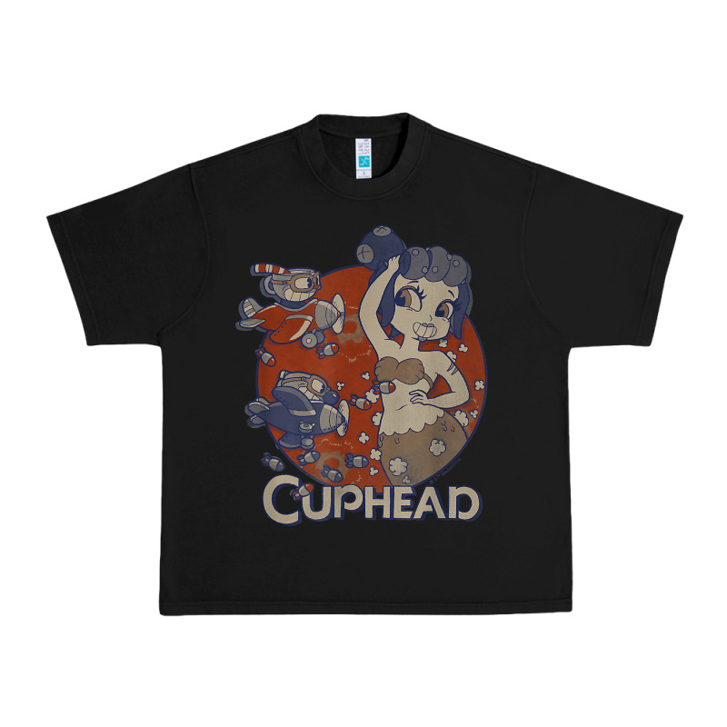 Cuphead Cala Maria Airplane Attack T Shirt Urban Heavy Tee by linhVisuals | Teevron