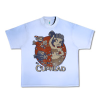 Grape Ice cuphead cala maria airplane attack t shirt Urban Heavy Tee - linhVisuals