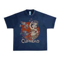 Navy cuphead cala maria airplane attack t shirt Urban Heavy Tee - linhVisuals